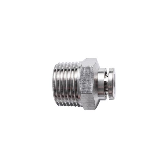 Metal Pu Fitting Straight 6mm X 3/8" M